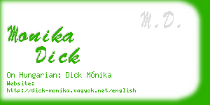 monika dick business card